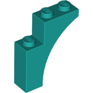 Lego Brick Arch 1 x 3 x 3 [Gothic] / Dark Turquoise