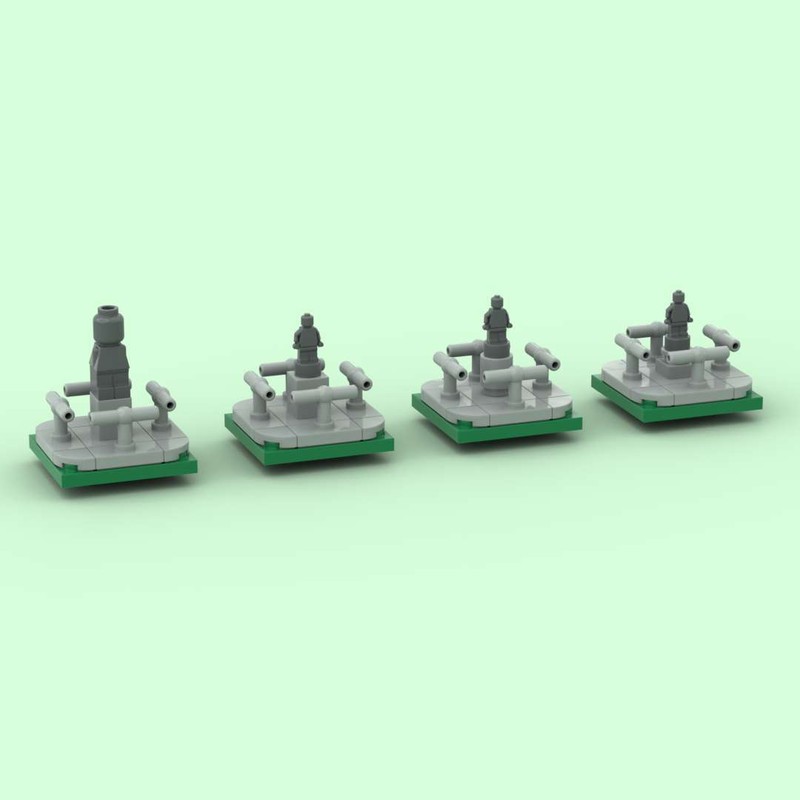 Lego Micro Statue in the park