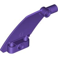 Lego Technic Panel Curved 5 x 7 Parallelogram Left / Dark Purple