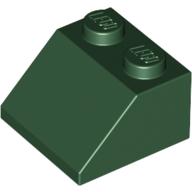 Lego Brick Sloped 45° 2 x 2 / Dark Green