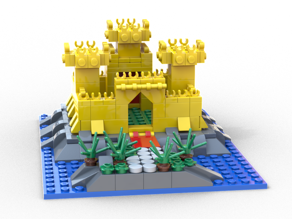Lego Yellow castle in the water