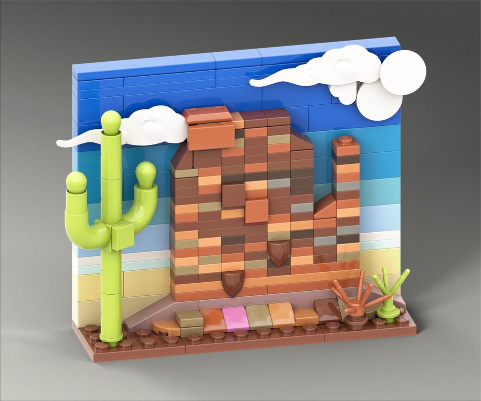 Lego AZ Monument Valley Display