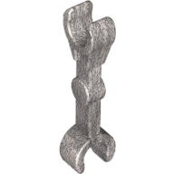 Lego Arm Mechanical Straight (Droid) [2 Clips at 90°] / Metallic Silver