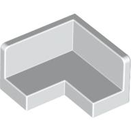 Lego Panel 2 x 2 x 1 Corner / White