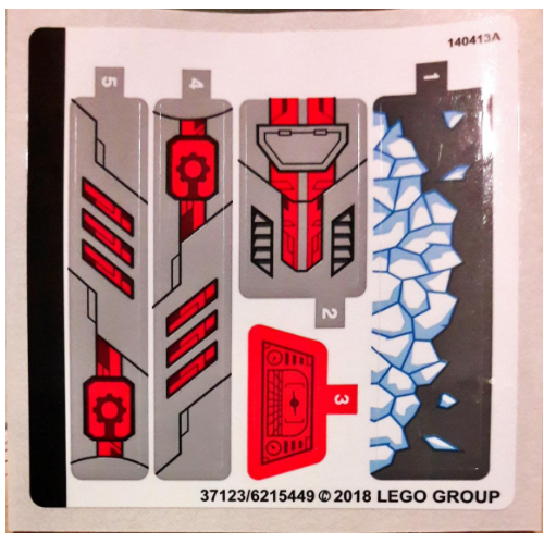 Lego Sticker Sheet for Set 76098-1 / [No Color/Any Color]