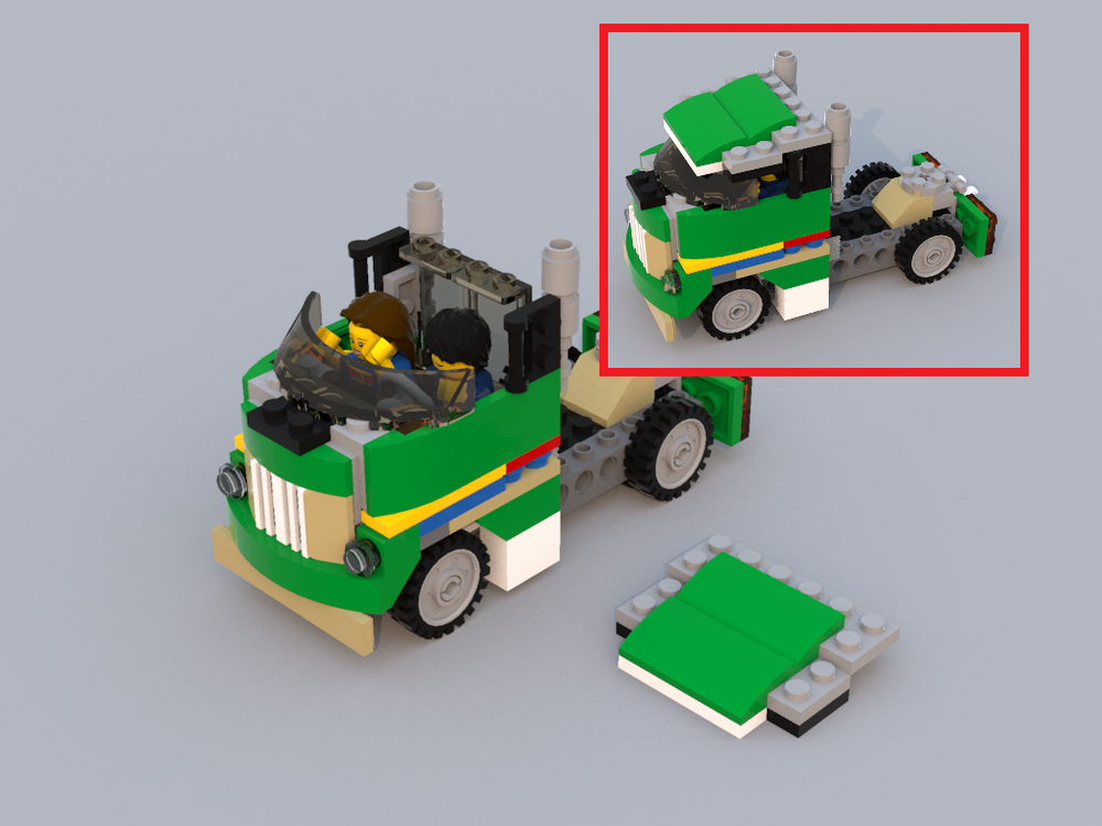 Lego 31056 truck v2 (two seater)