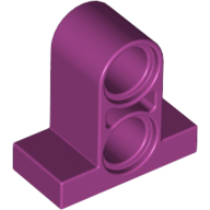 Lego Technic Pin Connector Plate 1 x 2 x 1 2/3 [Two Holes On Top] / Magenta