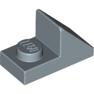 Lego Brick Sloped 45° 2 x 1 with 2/3 Cutout [New Version] / Sand Blue