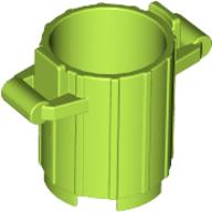 Lego Trash Can with 2 Cover Holders / Lime