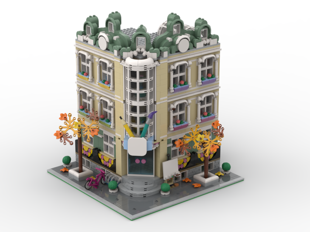 Lego Modular Art School Corner
