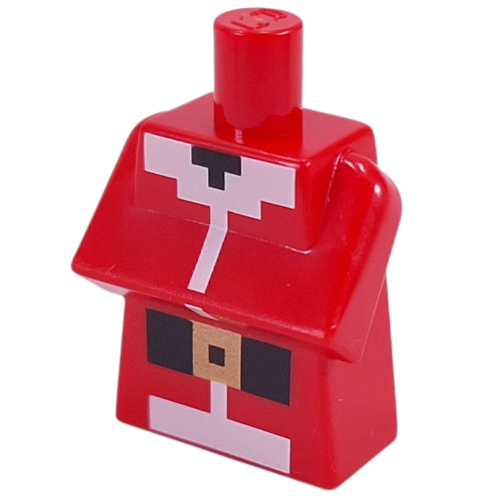 Lego Torso Special, Long with Folded Arms with Santa Suit Print / Red