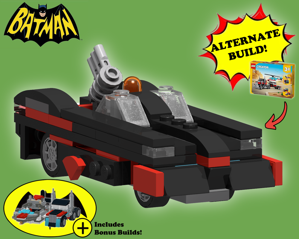 Lego 3-in-1 Batmobile, Semi Truck, and Hovercraft