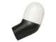 Lego Arm, Left with Molded White Short Sleeve  Pattern / Black