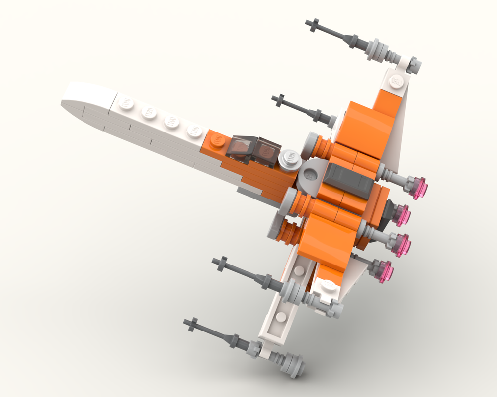 Lego Poe Dameron's X Wing Starfighter (Episode IX) MIDI Scale