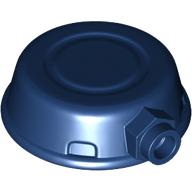 Lego Helmet, Disk Shape with Stud on Front / Dark Blue