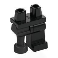 Lego Left Leg, Pearl Titanium Pirate Peg Leg, and Black Hips / Black