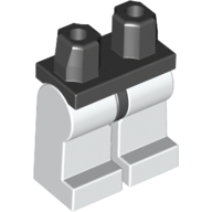 Lego Hips and White Legs with White Claws, Light Bluish Grey Knee Pads print