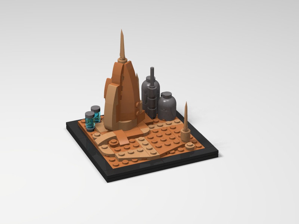 Lego Geonosis landscape 2
