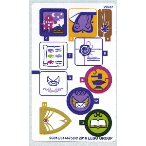 Lego Sticker Sheet 1 for Set 41176-1
