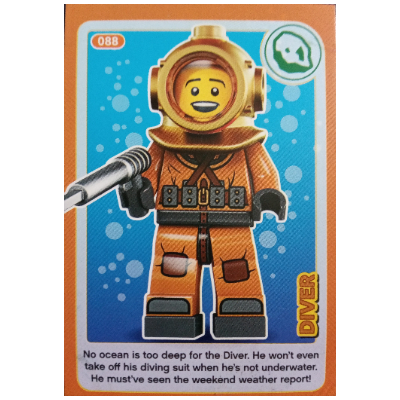 Lego Trading Card, Create the World Incredible Inventions - Diver