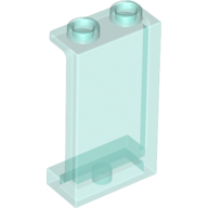 Lego Panel 1 x 2 x 3 [Side Supports / Hollow Studs] / Trans-Light Blue