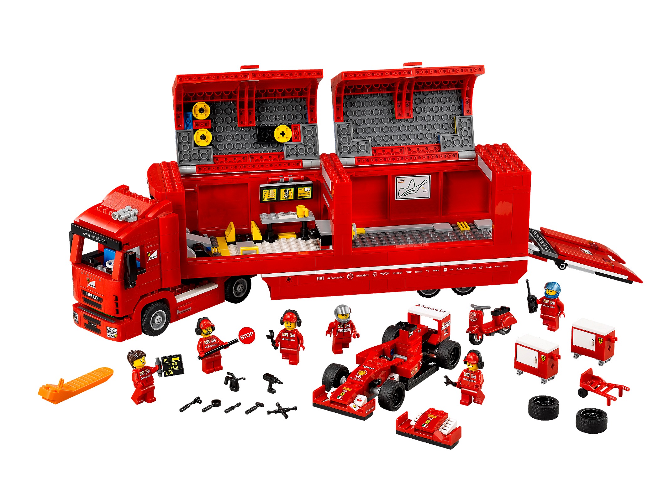Lego F14 T & Scuderia Ferrari Truck