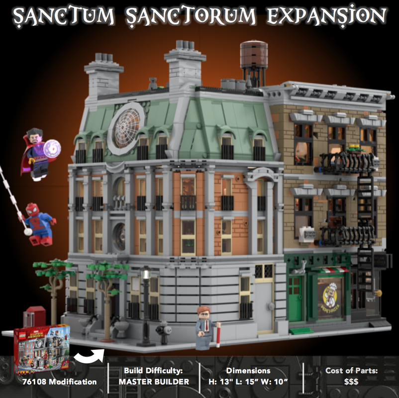 Lego Sanctum Sanctorum Expansion - Modular Apartment Building