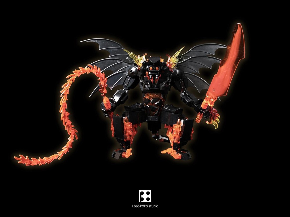 Lego Balrog of Middle Earth