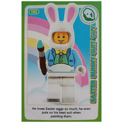 Lego Trading Card, Create the World Incredible Inventions - Easter Bunny Suit Guy / [No Color/Any Color]