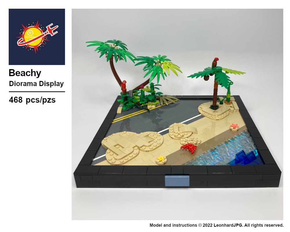 Lego Beachy Diorama Display