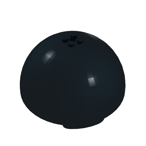 Lego Dome Hemisphere 11 x 11 with 2 x 2 Studs on Top / Black