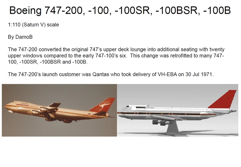 Lego Boeing 747-200