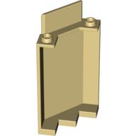 Lego Panel 3 x 3 x 6 Corner Wall without Bottom Indentations / Tan