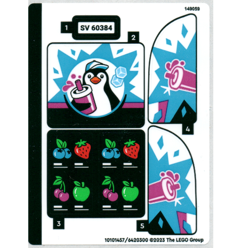 Lego Sticker Sheet for Set 60384-1
