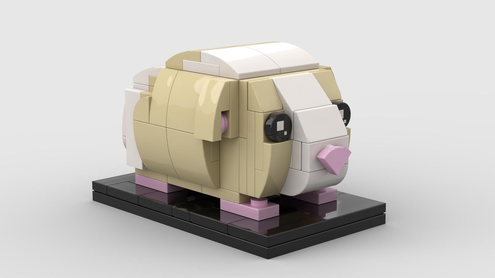 Lego Guinea Pig - White & Blonde