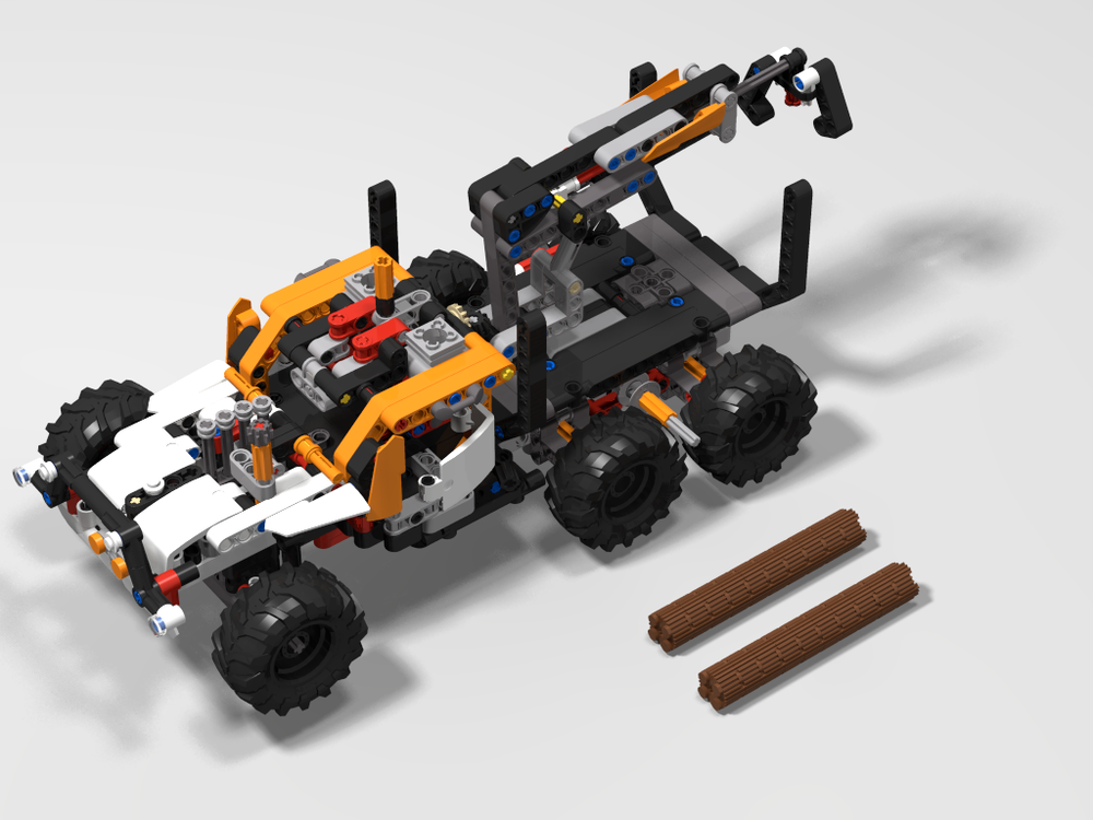 Lego Timber transport vehicle in 42139