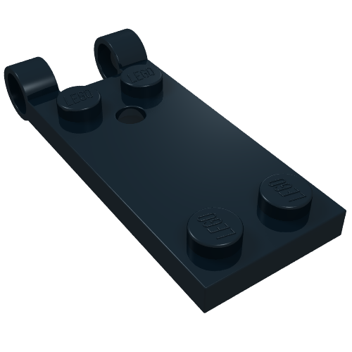 Lego Hinge Plate 2 x 5 Base / Black