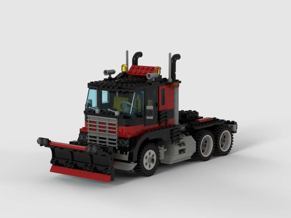 Lego Truck with Snowplow & Turntable