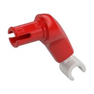 Lego Arm, Large, Left and White Hand / Red