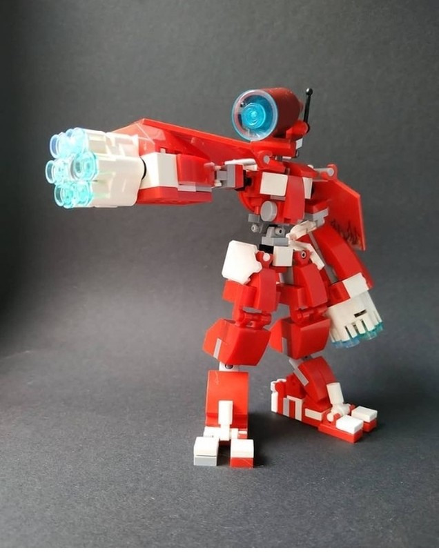 Lego red robot