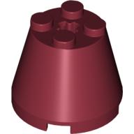 Lego Cone 3 x 3 x 2 / Dark Red