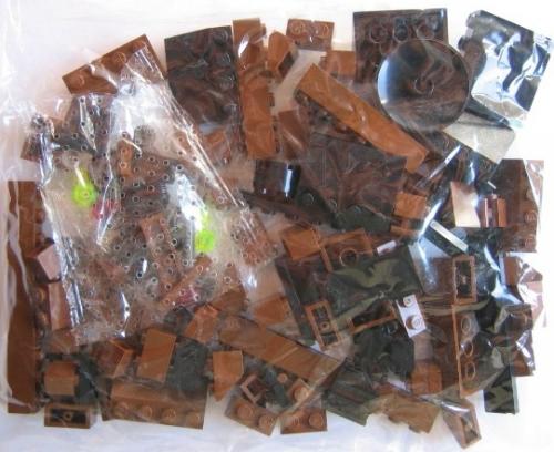 Lego Locomotive Brown Bricks