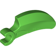 Lego Creature Body Part, Barb Large (Claw, Talon) with Clip / Bright Green
