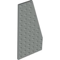 Lego Wedge Plate 6 x 12 Right / Light Gray