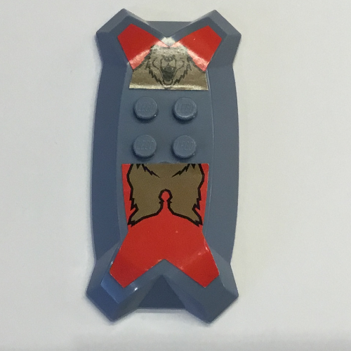 Lego Shield from Nestle Promo Figure - Santus with Sword and Shield / Sand Blue