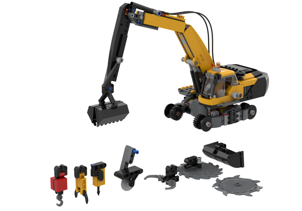 Lego Attachments for 60420 Yellow Construction Excavator