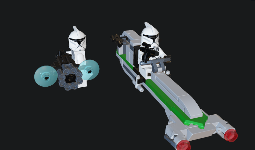 Lego Clone speeder and minigun