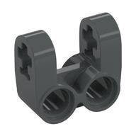 Lego Technic Axle and Pin Connector Perpendicular Double Split / Dark Bluish Gray