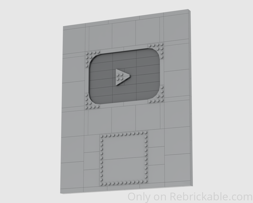 Lego YouTube Silver Play Button Award