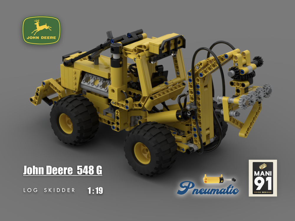 Lego John Deere 548G Pneumatic Log Skidder